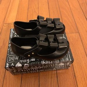 Mini Melissa triple bow shoes Toddler Girl